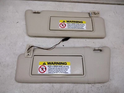 94-00 Mercedes W202 Sunvisor C220 C230 C280 C36 C43 Left Right Pair light tan - Image 1 of 4