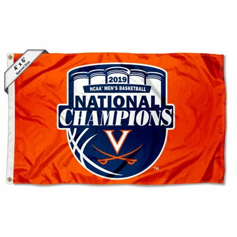 University of Virginia 2019 Mens Basketball National Champions 4x6 Flag Cover