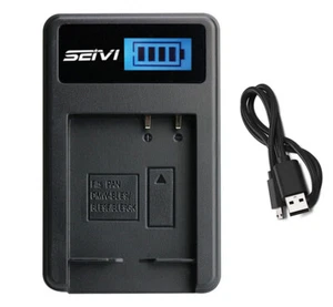 Battery Charger For Panasonic Lumix DMC-ZS60K, DC-ZS70K, DC-ZS80K, DMC-ZS100K - Picture 1 of 19