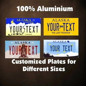 Alaska State Auto ODER Motorrad Neuheit maßgeschneiderte personalisierte Platten Etikett - Bild 1 von 53