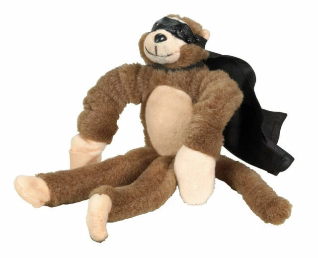 Playmaker Toys Flingshot Flying Monkey Plush Toy, Brown