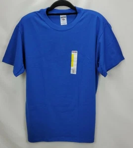 JerZees Mens Vintage Short Sleeve Heavyweight T Shirt Tee Large Royal Blue 50/50 - Picture 1 of 5