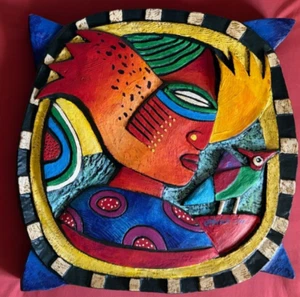 Clemens Briels " Showing Off The Wings" 2000 Painted Resin Wall Sculpture 33/50 - Picture 1 of 7