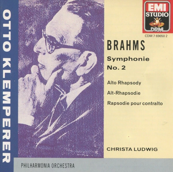CD Brahms Symphonie No. 2 / Alto Rhapsody Emi - Bild 1 von 1