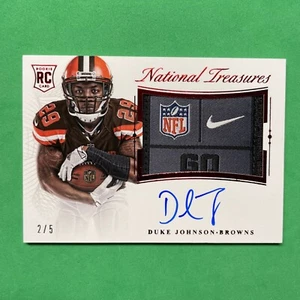 2015 Panini National Treasures Rookie Materials Signatures  Duke Johnson  2/5 - Picture 1 of 3