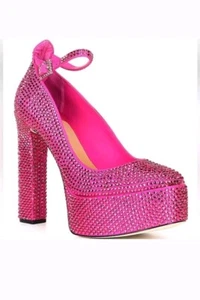 ANTONIO MELANI x Breast Cancer Awareness Capsule Strass Plateau Pumps 9,5 - Bild 1 von 10