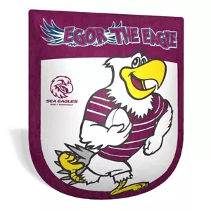 127334 MANLY SEA EAGLES NRL EGOR THE EAGLE MASCOT SHIELD SHAPED CUSHION PILLOW - Bild 1 von 1