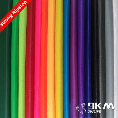 9KM DWLIFE WATERPROOF RIPSTOP NYLON FABRIC LIGHT WEIGHT 40D PU COATED KITE HAMMOCK MATERIAL