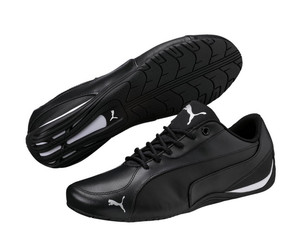 Puma Drift Cat 5 Mens Trainers Puma Leather Driver Trainers - Black