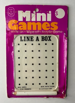 Wipe off Game Line a Box acrylic PFM products Play Marc in Original box 1974 VTG - Image 1 of 4