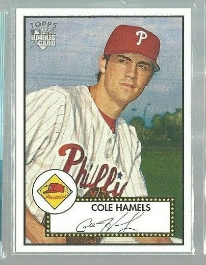 2006 Topps 52 #225B Cole Hamels 52 Logo RC (ref52830) - Image 1 of 1