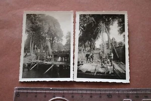 zwei alte Fotos - Gruppe Männer mit Leiter ?? 30-40er Jahre ? - Picture 1 of 5