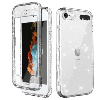 For Apple iPod Touch 7th/6th/5th Generation Case Glitter Clear Shockproof Cover - Image 1 of 4