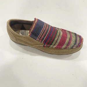 Roper Womens Multi Color Aztec print Canvas Johnnie Slip-On Shoes Size 10 NWT - Picture 1 of 5
