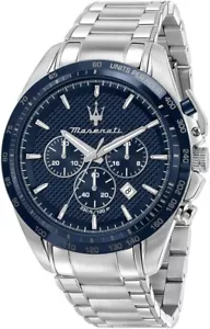 Maserati Traguardo Herrenuhr Chronograph Quarz R8873612043 Silber Stahl 45mm - Bild 1 von 5