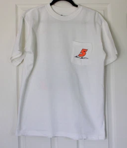 Mark Martin #5 Nascar Chase Go Daddy Racing Pocket T Shirt White Adult Size M - Picture 1 of 5