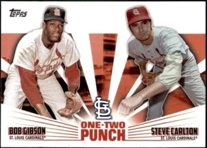 2023 Topps Series 1 One Two Punch 12P-22 Bob Gibson/Steve Carlton Cardinals - Picture 1 of 1