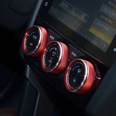 For Subaru WRX/ WRX STI 2015-2021 Adjustment Knob Decor Red 3pcs Metal Foto 1 de 4