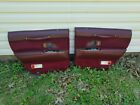 95-97 Lincoln Town Car Rear Power Door Panels Red/Maroon