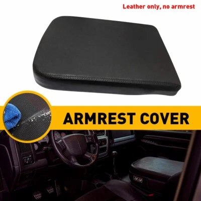 Fit 2002-2008 Dodge RAM 1500 2500 3500 4500 5500 Console Lid Armrest Cover Black — 第 1/4 张图片