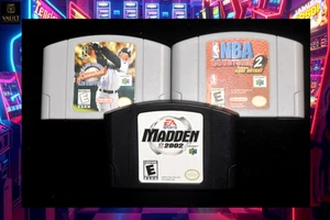 Nintendo N64 system Authentic OEM 3 Sports games Lot. Fast Shipping! - Picture 1 of 3