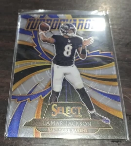 2020 Select Lamar Jackson Turbocharge Insert Football card #T8 Baltimore Ravens - Picture 1 of 1