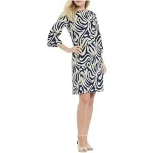 Neu J.McLaughlin Campbell Kleid M Navy Puddle Performance 218 $ - Bild 1 von 12