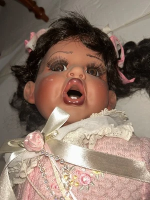 Muñeca Fayzah Spanos afroamericana RARA edición limitada firmada de colección 1996 434:500 Foto 1 de 4
