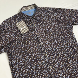 Wrangler 20X Western Hemd Herren XL braun Blumen Perlen Druckknopf Cowboy Rodeo Rancher - Bild 1 von 9