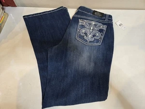 Love Indigo Premium Womens Jeans Sz 16 Blue Denim Casual Dark Wash New Bootcut - Picture 1 of 10