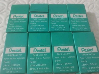 Pentel Refill Lead For Pentel 8 Color Automatic Pencil 2mm x 58mm Open 4PC Tubes - Изображение 1 из 4