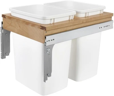 Rev-A-Shelf 4WCTM-18DM2-419-FL Madera Clásicos 16-1/2"W Montaje Superior - Arce/Blanco Foto 1 de 4