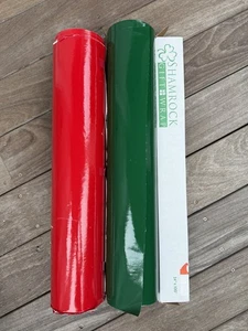 Gift Wrap Roll - 24" x 417' green Red Gloss - Picture 1 of 17