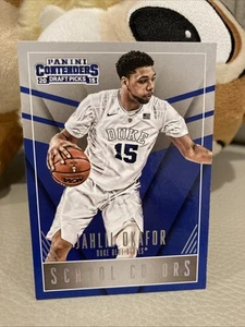 NCAA 2015-16 🏀 Panini Contenders Draft Picks Duke Blue Devils Jahlil Okafor - Picture 1 of 2