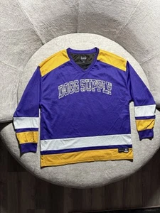 Dogg Supply Snoop Dogg Mens Jersey Shirt XL Hockey Purple Gold Yellow - Picture 1 of 7