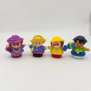VTG Fisher Price Little People Mom Linda Maggie Eddie Sally 1998 Lot Toy - Picture 1 of 15