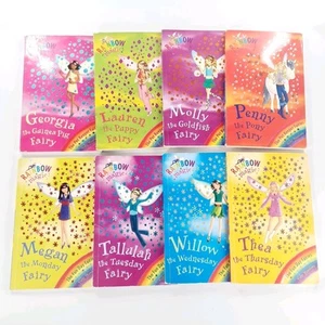 8 x Rainbow Magic Book Bundle Daisy Meadows Children Fairy Books Lot - Picture 1 of 21