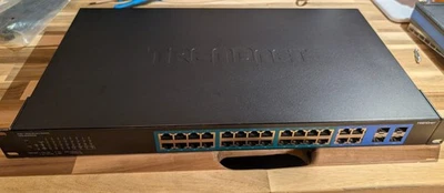 TRENDNET PoE Web Smart Switch TPE-224WS PoE+ SFP Ports L@@k! - Image 1 of 4