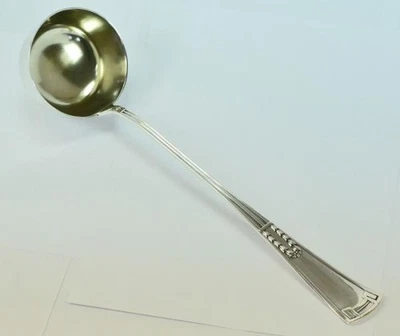 Schöpf Löffel Kelle Sossen aus in 800 er Silber Art déco Schöpfer Giesser - Bild 1 von 4