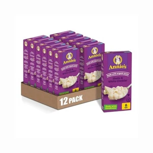 Annie's White Cheddar Shells Maccheroni e Formaggio con Pasta Biologica, 6 oz (Pa... - Foto 1 di 8