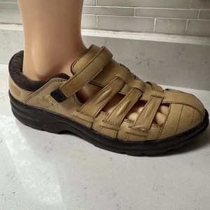 Dr. Comfort Breeze Womens Brown Leather Fisherman Comfort Sandals Sz 8M - EUC! - Picture 1 of 9