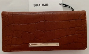 NWT BRAHMIN Ady Tan Tidewell Genuine Leather Wallet Brown - Picture 1 of 5