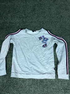 Tommy Hilfiger Girls Gray Sweater Pullover Size 14 L - Picture 1 of 6
