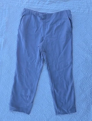 Pantalones para mujer Joie pierna recta grises bolsillos elásticos talla M (funciona pequeño) Foto 1 de 4