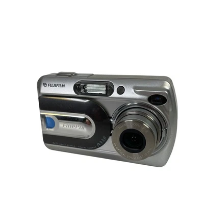 Fujifilm Digital Camera FinePix A330 3.2MP Digicam Y2K Silver Tested Working! - Image 1 of 4