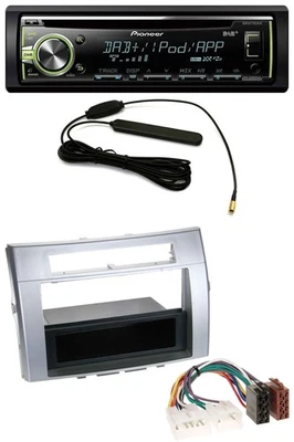 Pioneer MP3 USB CD DAB AUX Autoradio für Toyota Corolla Verso 2004-2009 silber - Bild 1 von 4