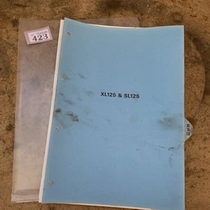 GENUINE HONDA XL125 SL125 FACTORY & DEALERS WORKSHOP MANUAL - Picture 1 of 10
