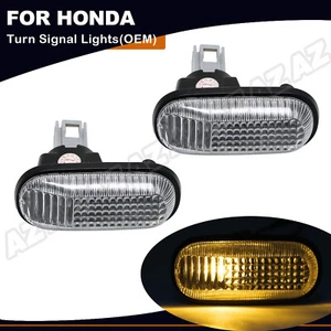 FOR Honda S2000 CRX Civic Accord OE Side Fender Marker Turn Signal Light Clear - Picture 1 of 8