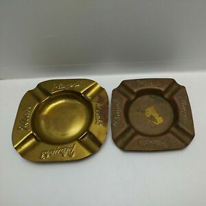 Vintage Players Brass Ashtray - Set of Two - Breweriana - Pre-owned