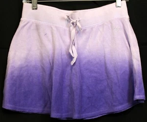 Justice Ombre Purple Skorts XL 16 Terry Cloth Pull on Skirt Elastic Drawstring - Picture 1 of 6